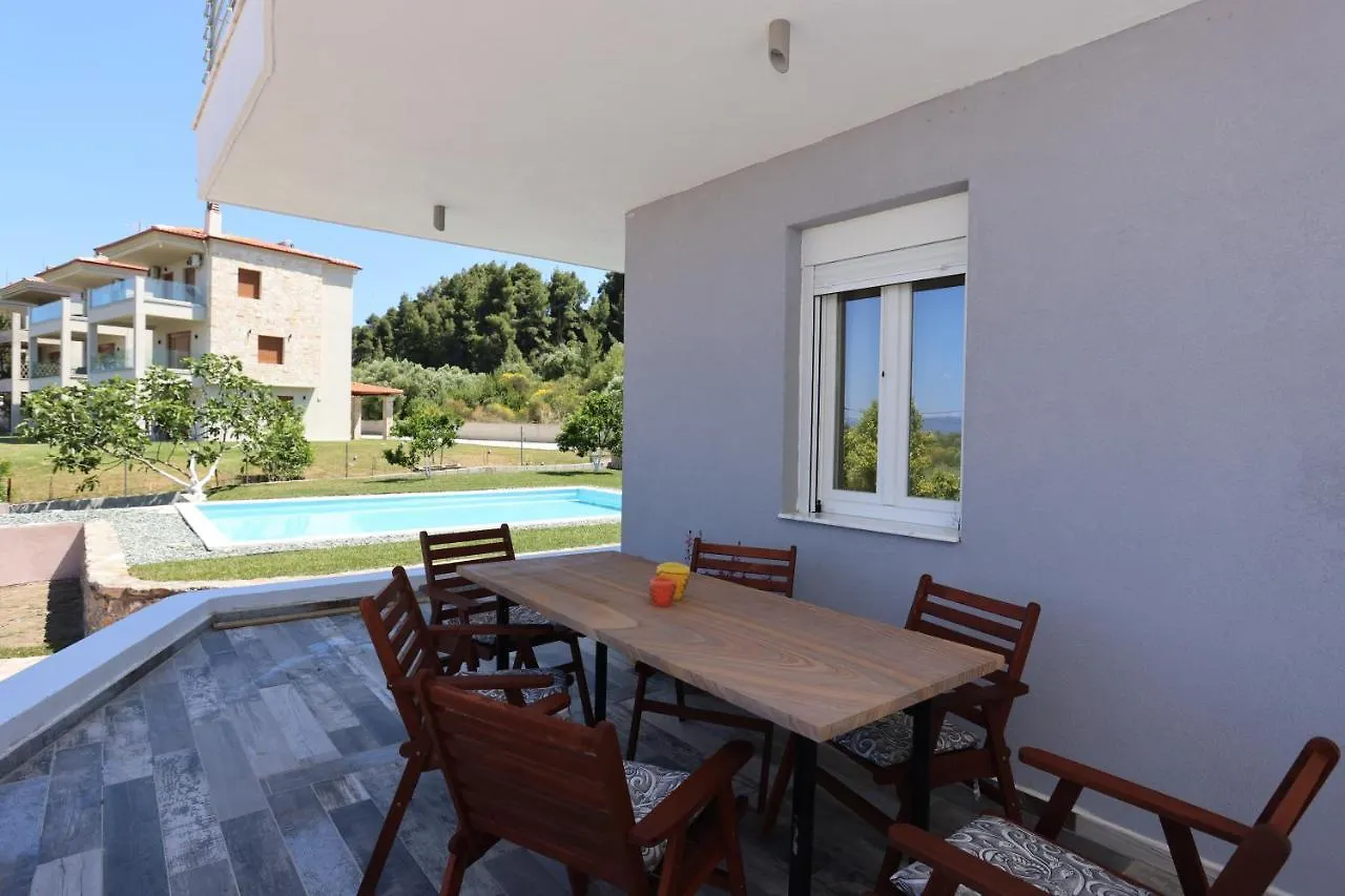 Villa Mediterraneo - 3Bdrms, Private Pool, Sea View 0*, Pefkochori